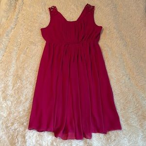 Torrid Fuchsia Sleeveless Midi Dress